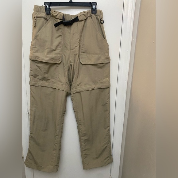 THE NORTH FACE CONVERTIBLE BELTED SHORT/COURT HIKING OUTDOOR CARGOPANTS MEN M